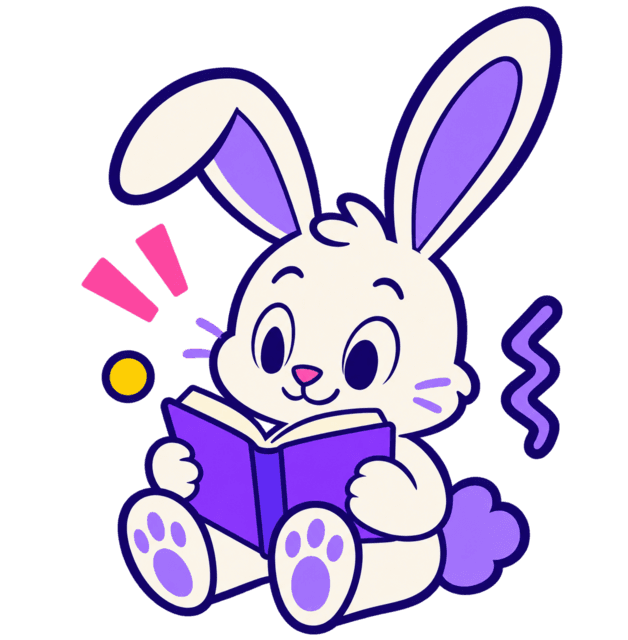Readee bunny reading